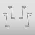 Rettangolo Fixing Kit Rough - RIR3773 Bathroom Accessories GESSI Cromo