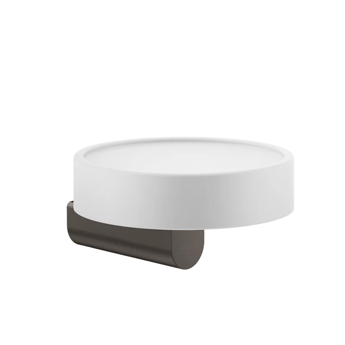 Rilievo Soap Holder - 59501 Bathroom Accessories GESSI Black Metal Brushed PVD