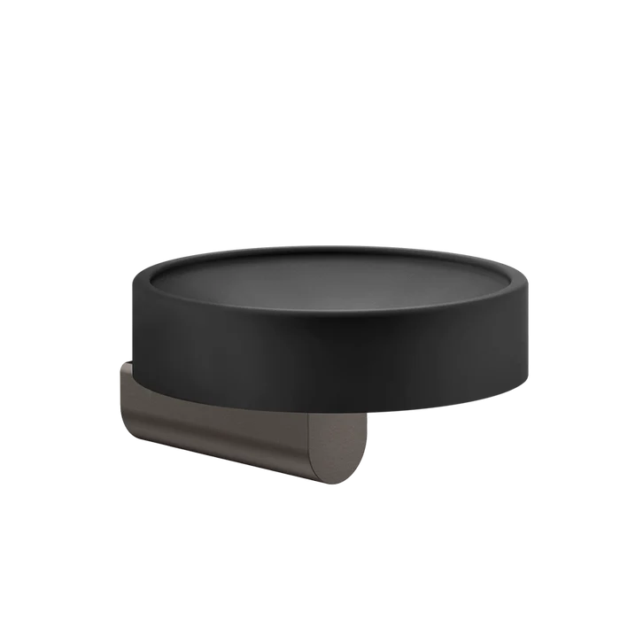 Rilievo Soap Holder - 59502 Bathroom Accessories GESSI Black Metal Brushed PVD