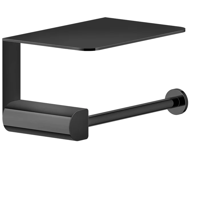 Rilievo Tissue Holder With Cover - 59449 Bathroom Accessories GESSI Black Metal PVD