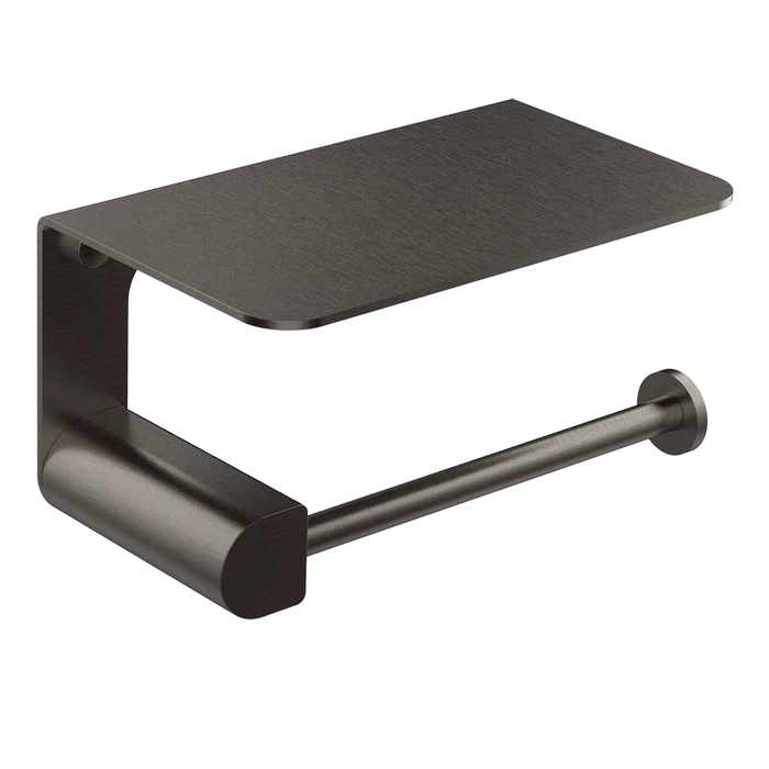 Rilievo Tissue Holder With Cover - 59449 Bathroom Accessories GESSI Black Metal Brushed PVD