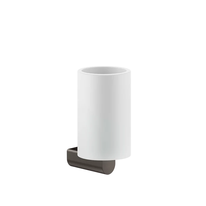 Rilievo Tumbler Holder - 59507 Bathroom Accessories GESSI Black Metal Brushed PVD