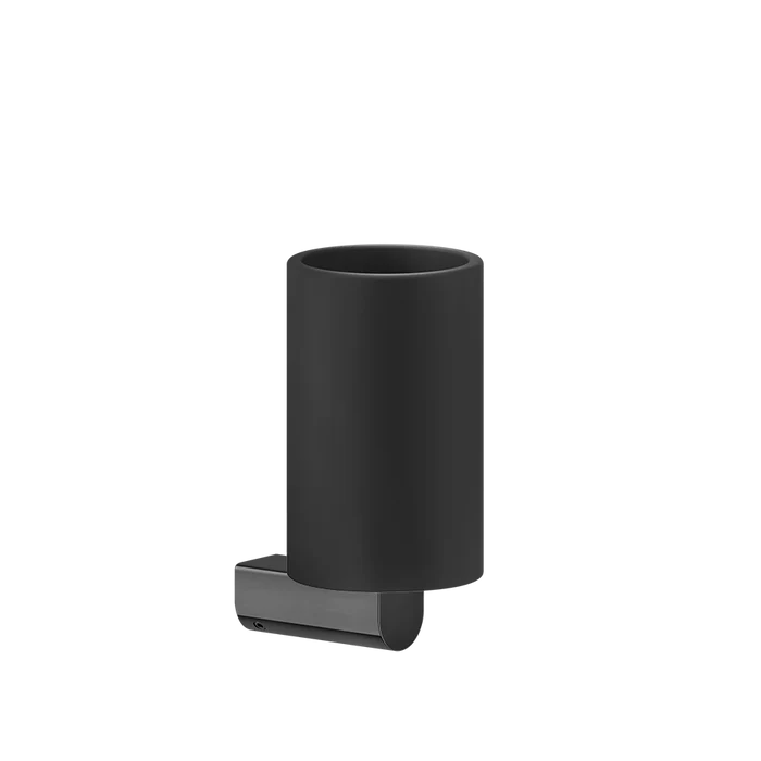 Rilievo Tumbler Holder - 59508 Bathroom Accessories GESSI Black Metal PVD