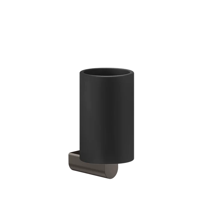 Rilievo Tumbler Holder - 59508 Bathroom Accessories GESSI Black Metal Brushed PVD