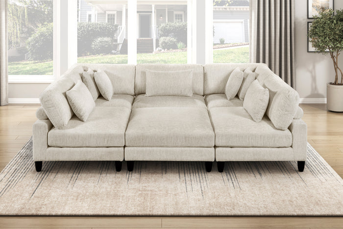 Robstown Beige Modular Sectional Collection