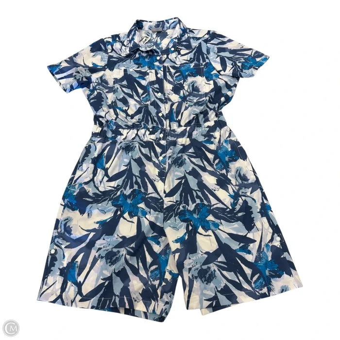 Romper By Columbia In Blue & White, Size: L