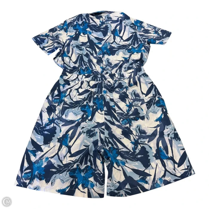 Romper By Columbia In Blue & White, Size: L