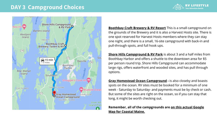 RV Lifestyle Guide to Coastal Maine: A 7-Day RV Adventure Along the Rocky Coast, Acadia, and Beyond