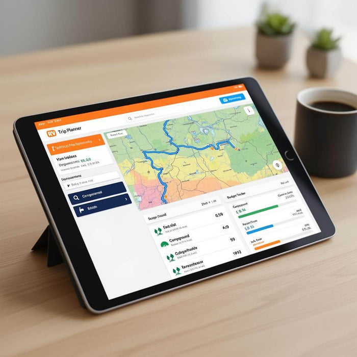 RV Lifestyle Trip Dashboard - Web App for RV Route Planning, Budgeting, and Campground Tracking
