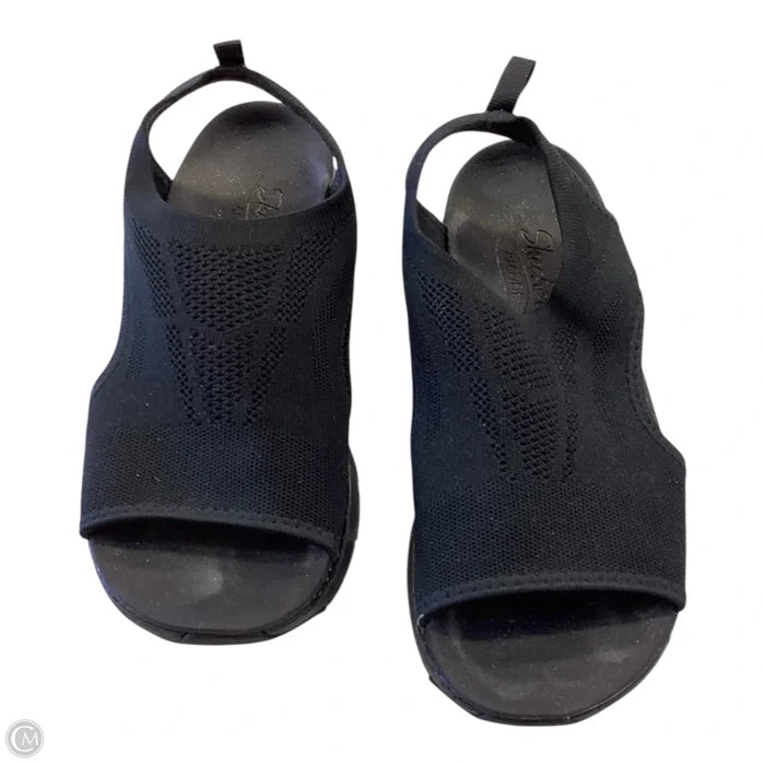 Sandals Flats By Skechers In Black, Size: 7