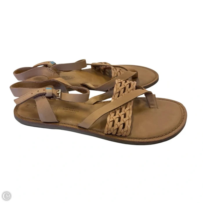 Sandals Flats By Toms In Tan, Size: 6