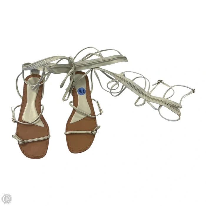 Sandals Flats By Zara In White, Size: 7.5