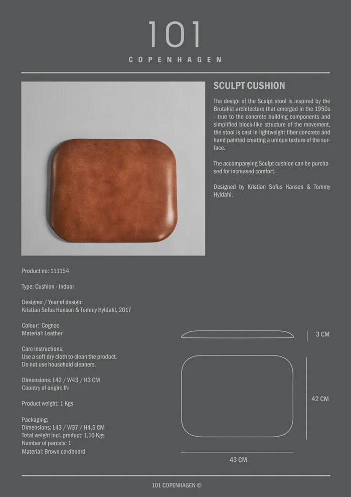 Sculpt Stool - Cushion Cushions 101 Copenhagen