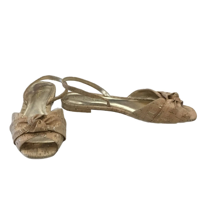 Shoes Designer By Lilly Pulitzer In Tan, Size: 9.5