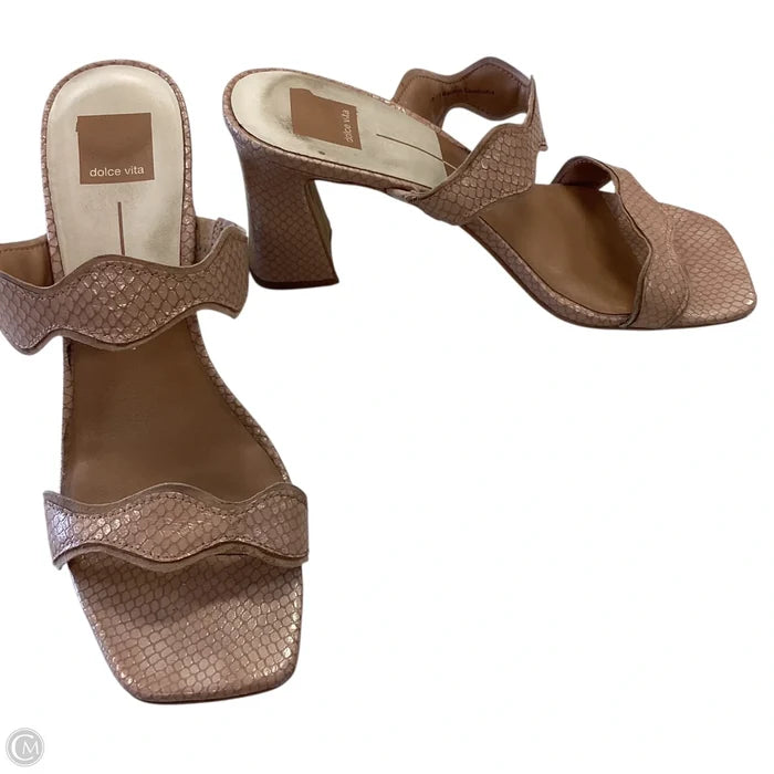 Shoes Heels Block By Dolce Vita In Brown, Size: 10