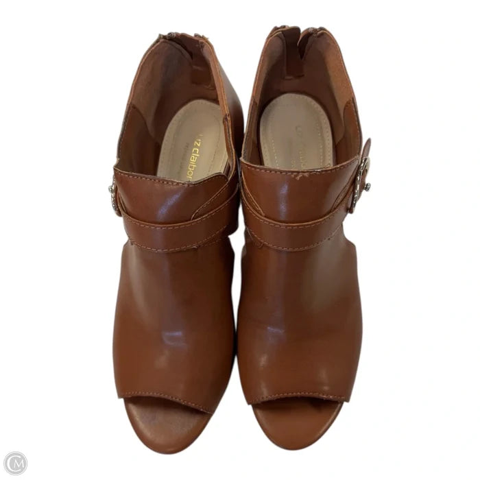 Shoes Heels Block By Liz Claiborne In Tan, Size: 7.5
