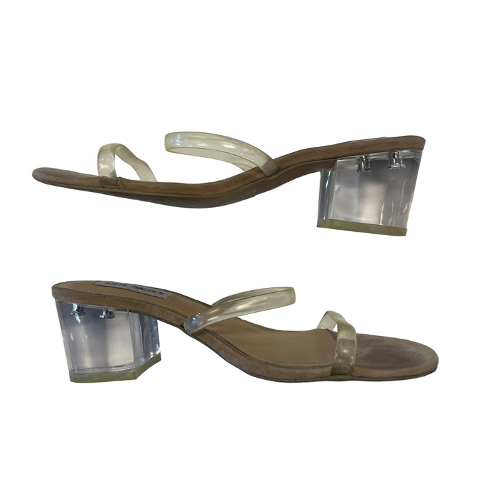 Shoes Heels Block By Steve Madden In Tan, Size: 7.5