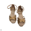Shoes Heels Kitten By Clothes Mentor In Gold, Size: 7.5