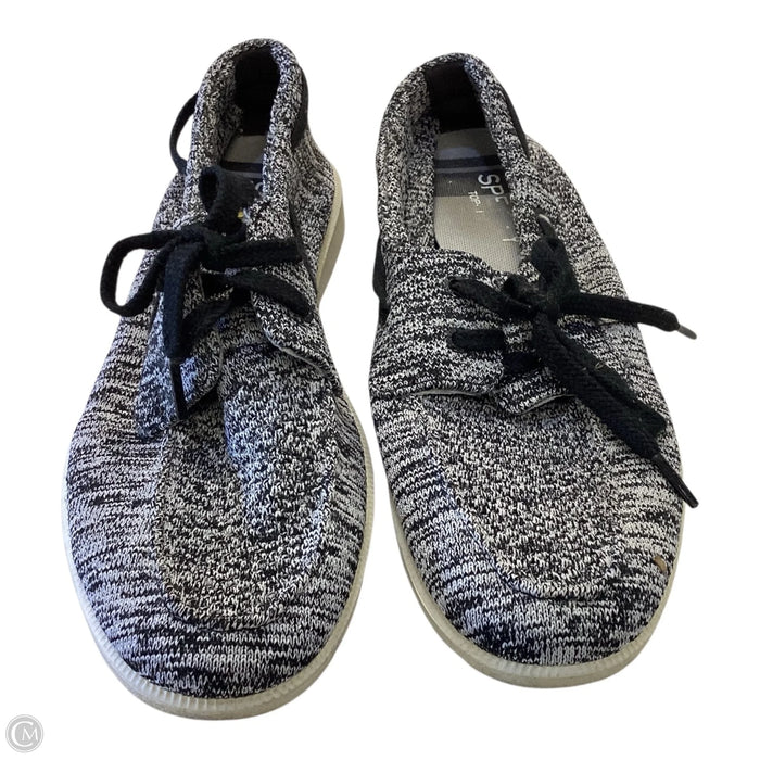 Shoes Sneakers By Sperry In Black & Grey, Size: 9
