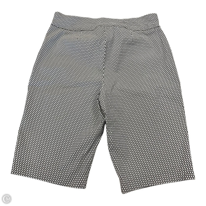 Shorts By Chicos In Black & Cream, Size: 2 (Large)