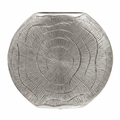Silva Large Oak Effect Silver Finish Vase