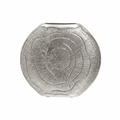 Silva Small Oak Effect Silver Finish Vase