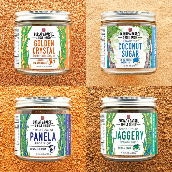 Single origin sugar 4-pack from Burlap & Barrel