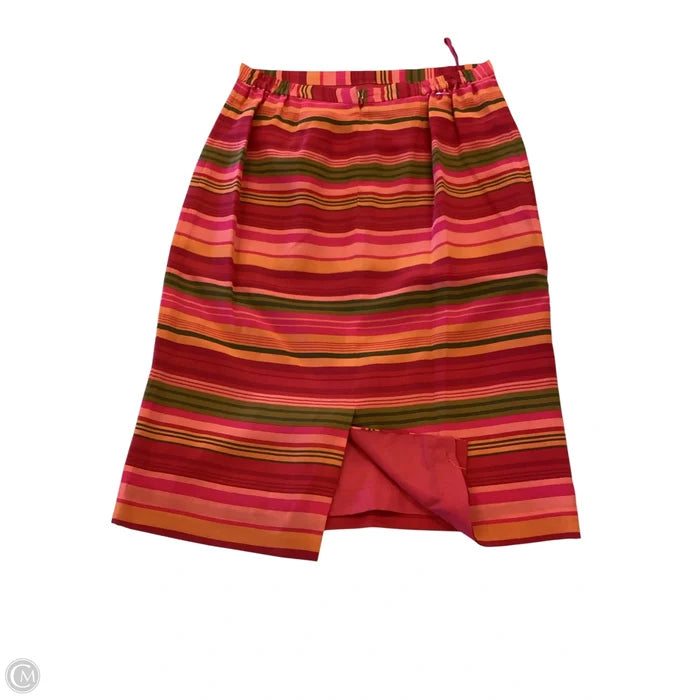 Skirt Midi By Spencer Jeremy In Striped Pattern, Size: 6