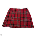 Skirt Mini & Short By Loft In Plaid Pattern, Size: 14