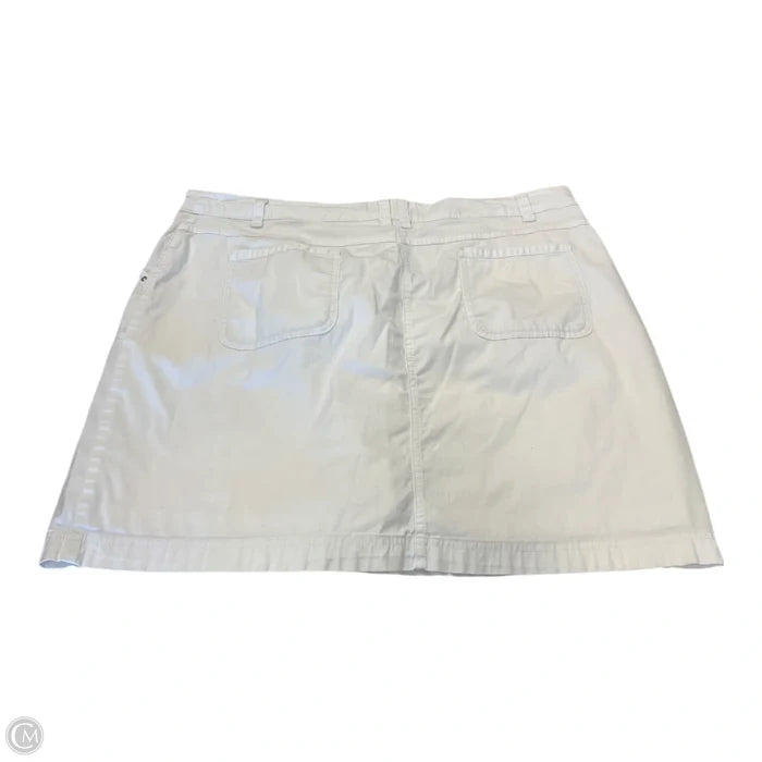 Skort By Karen Scott In White, Size: Xl