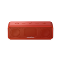 red sound pingcore speaker with clear front grille