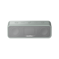 soundcore silver bluetooth speaker with top control buttons