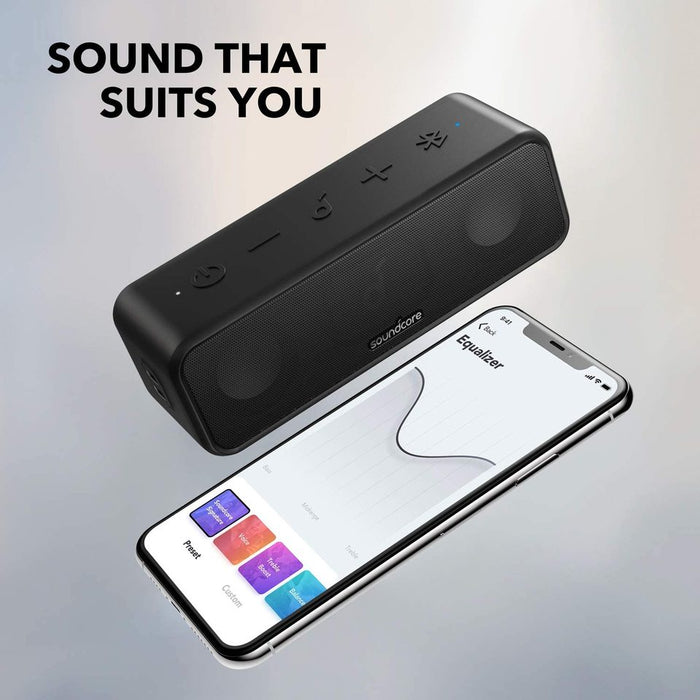 soundcore speaker with phone app for custom equalizer