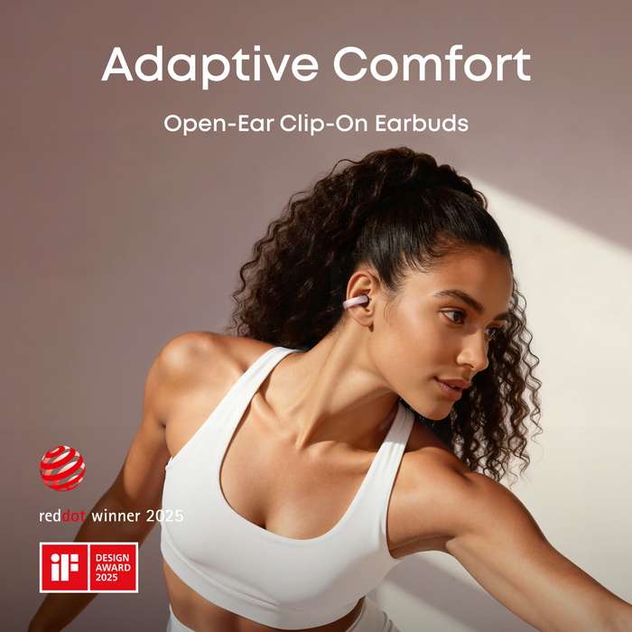 soundcore open-ear clip-on earbuds for adaptive comfort