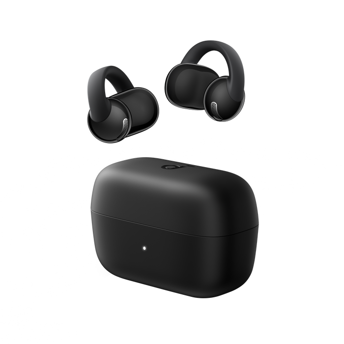 soundcore clip earbuds with charging case, open-ear design