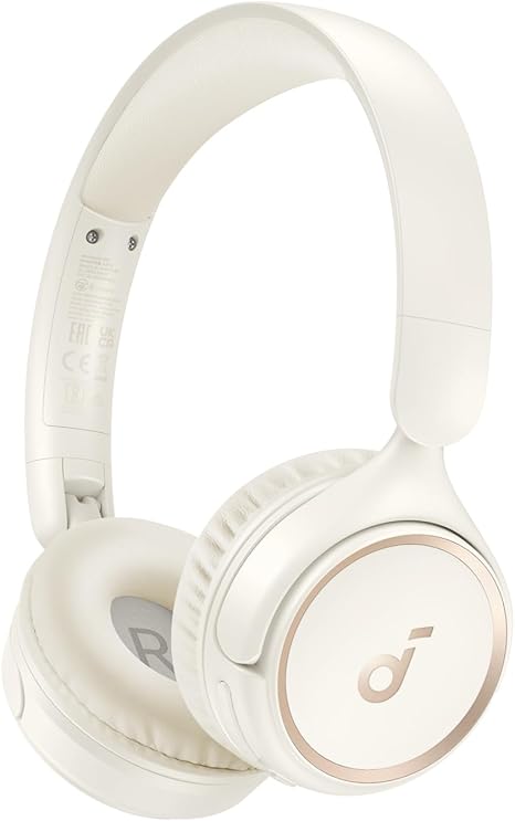 soundcore over-ear headphones with soft cushioned ear pads