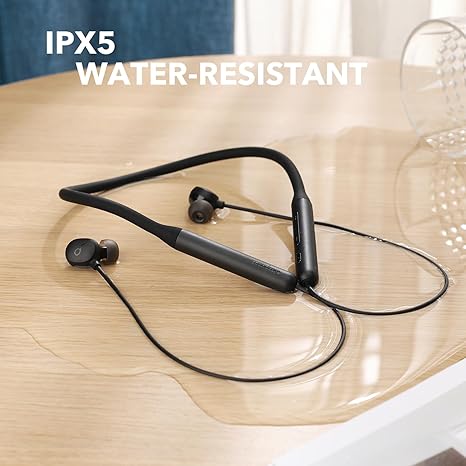 soundcore with IPX5 water-resistant for outdoor use