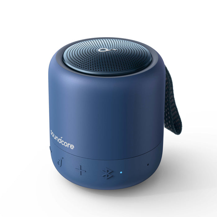soundcore wireless speaker with compact cylindrical design