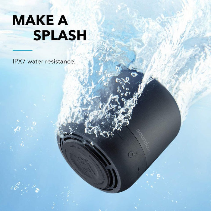 soundcore speaker with IPX7 water resistance