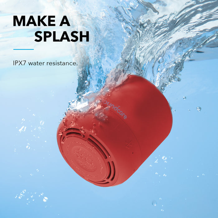 soundcore speaker with IPX7 water resistance in