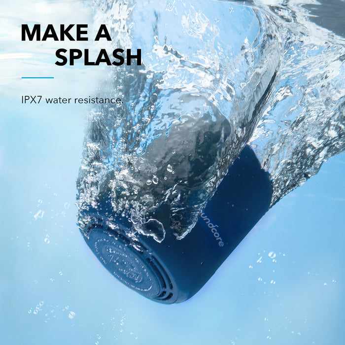 soundcore speaker with IPX7 water resistance