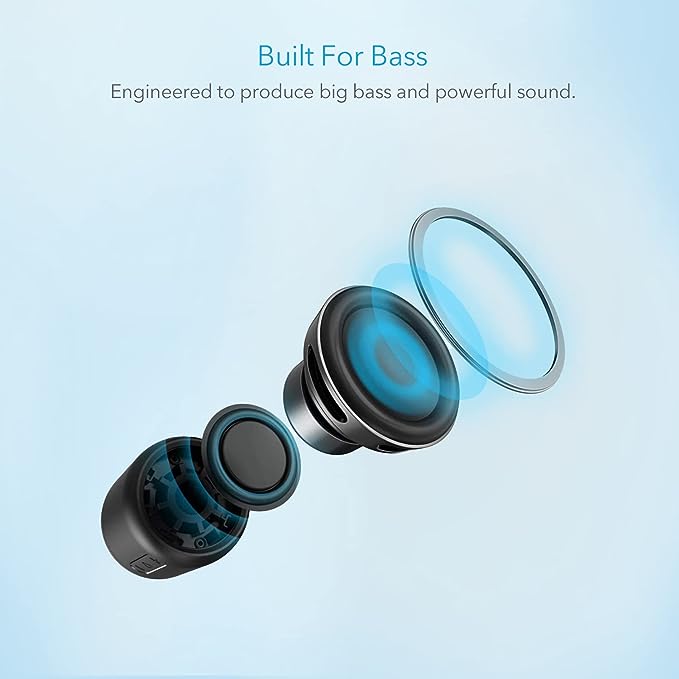soundcore speaker with bass enhancement and powerful sound