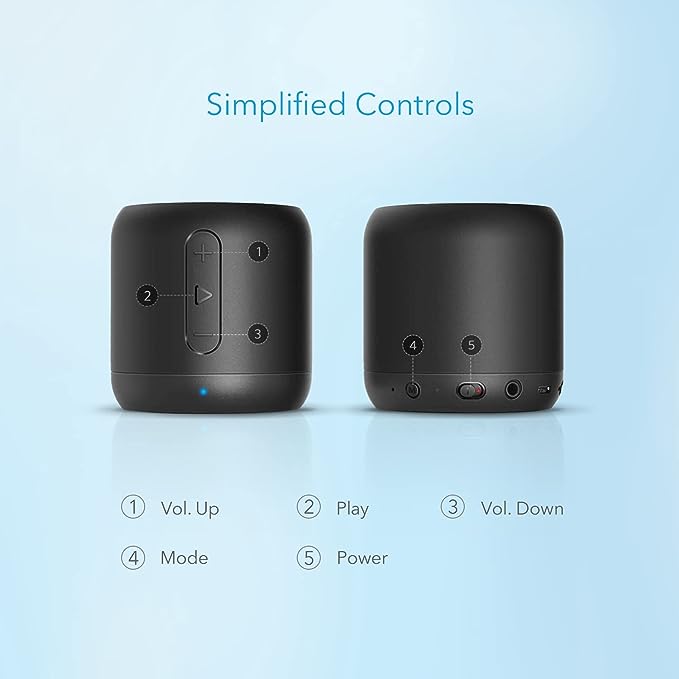 soundcore speaker featuring simplified controls for easy use