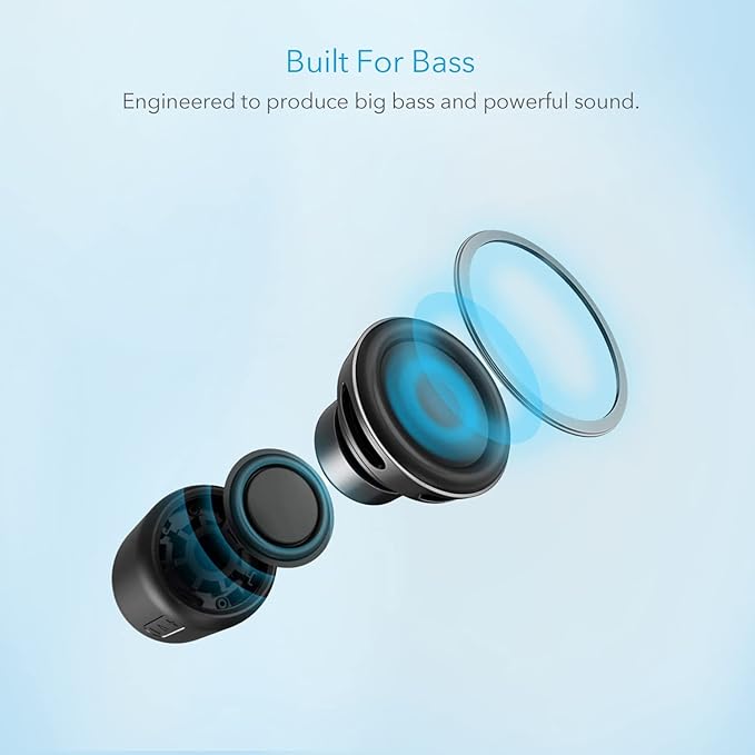 soundcore speaker with enhanced bass and powerful sound