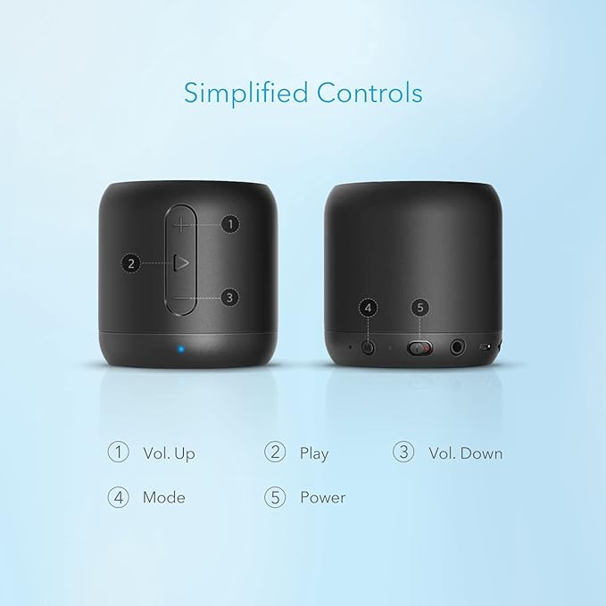 soundcore speaker with simplified controls for easy use