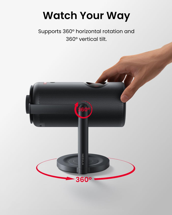 soundcore Nebula Capsule 3 & 3 Laser Gimbal Stand | 3-Second Setup for Perfect Viewing Angles