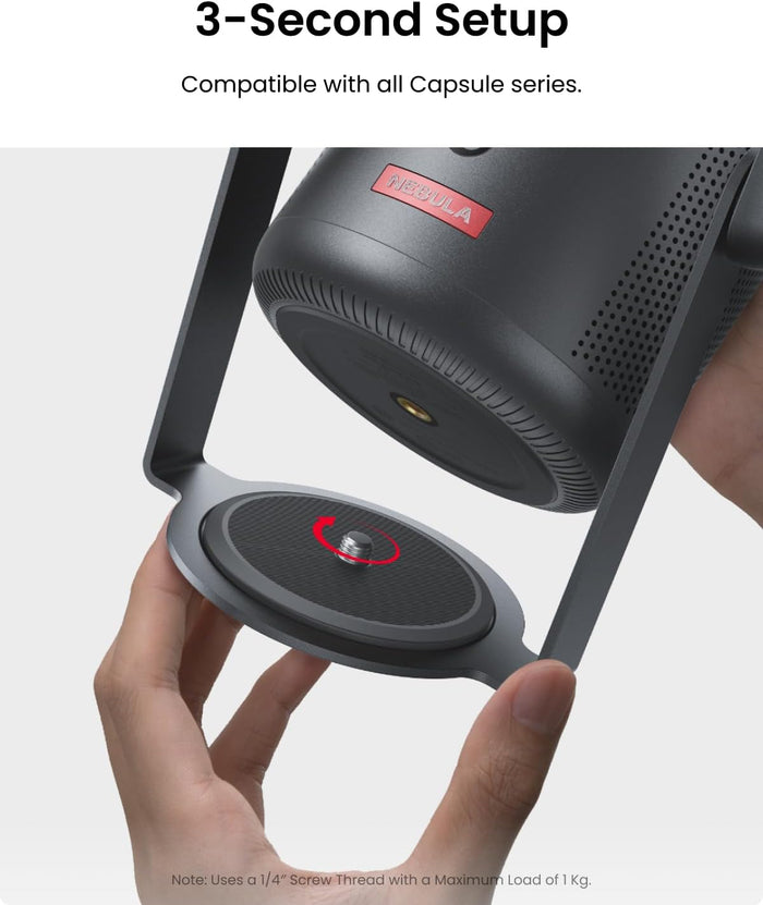 soundcore Nebula Capsule 3 & 3 Laser Gimbal Stand | 3-Second Setup for Perfect Viewing Angles