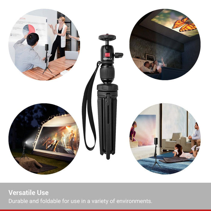 soundcore Nebula Capsule & Universal Projector Tripod | Adjustable Height for Perfect Viewing