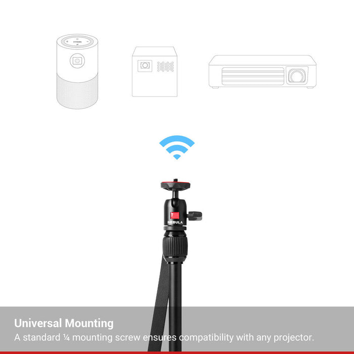 soundcore Nebula Capsule & Universal Projector Tripod | Adjustable Height for Perfect Viewing