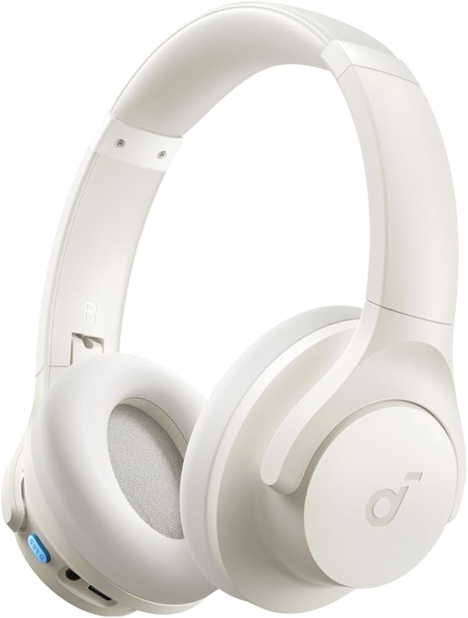 soundcore wireless headphones with cushioned ear pads
